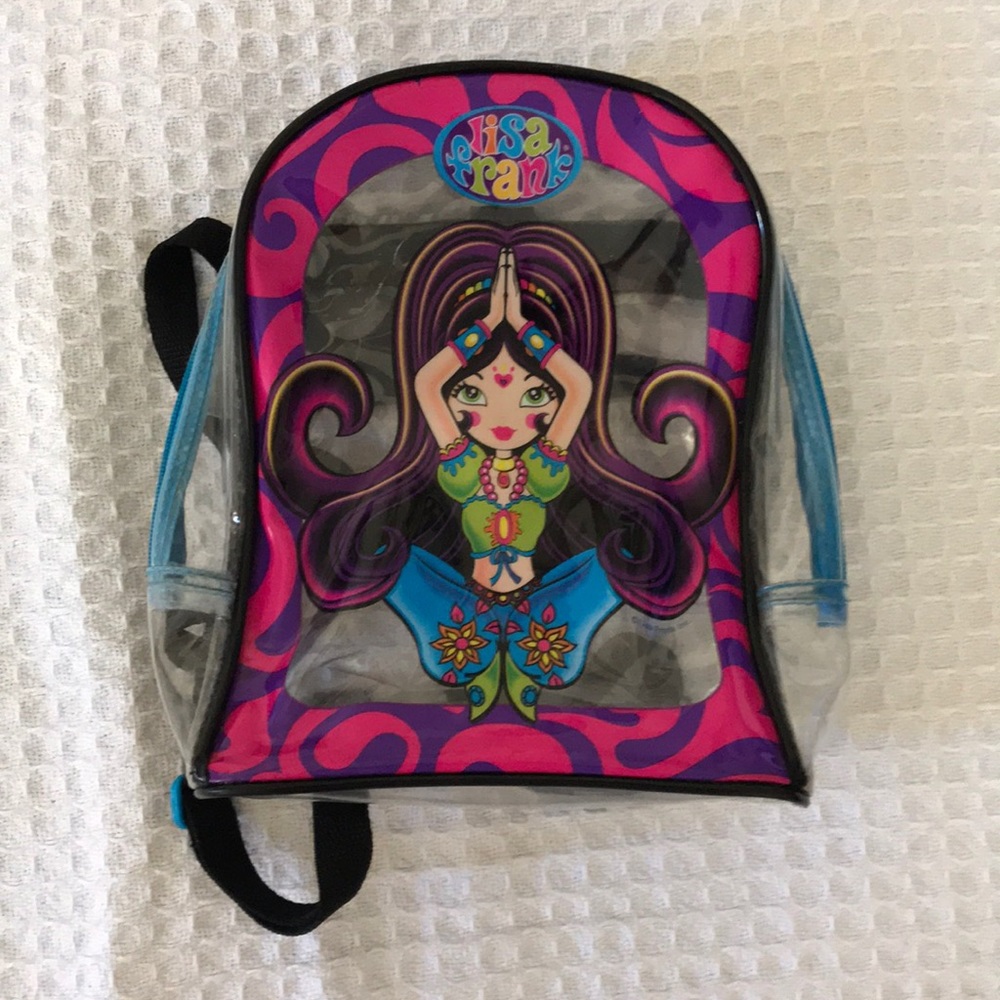 Clear Lisa Frank Gypsy vintage backpack